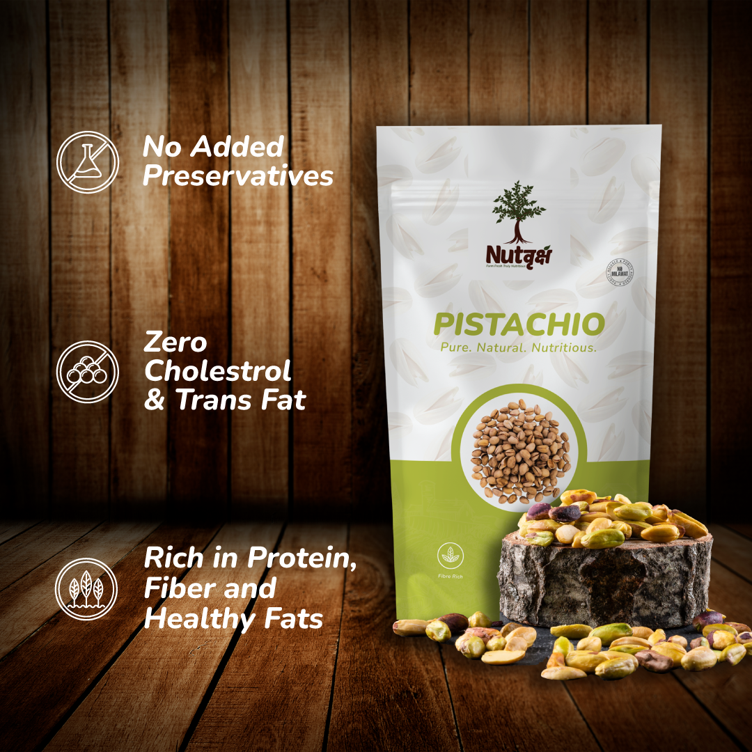 Nutvriksh Premium Pistachios 250g – California Pista | Roasted & Crunchy | High Protein & Antioxidants