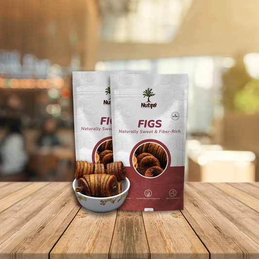 Nutvriksh Premium Figs 200g – Natural Dried Anjeer | Rich in Fiber, Iron & Calcium | Healthy Digestive Snack