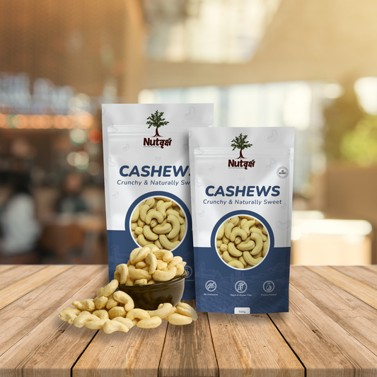 Nutvriksh Premium Cashews 200g – Whole Kaju | Rich in Healthy Fats & Protein | Crunchy & Creamy Dry Fruits