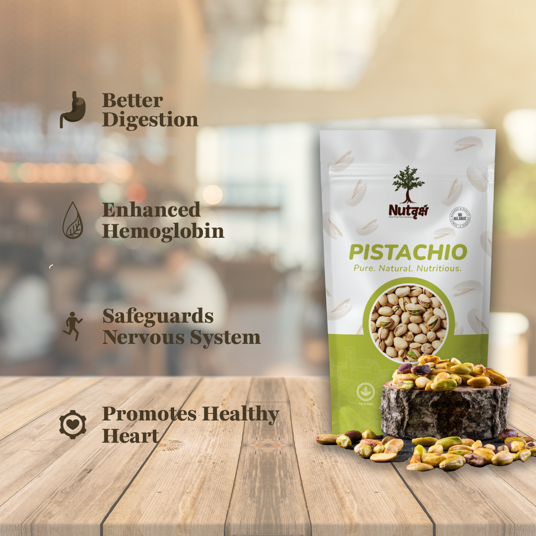 Nutvriksh Premium Pistachios 200g – California Pista | Roasted & Crunchy | High Protein & Antioxidants
